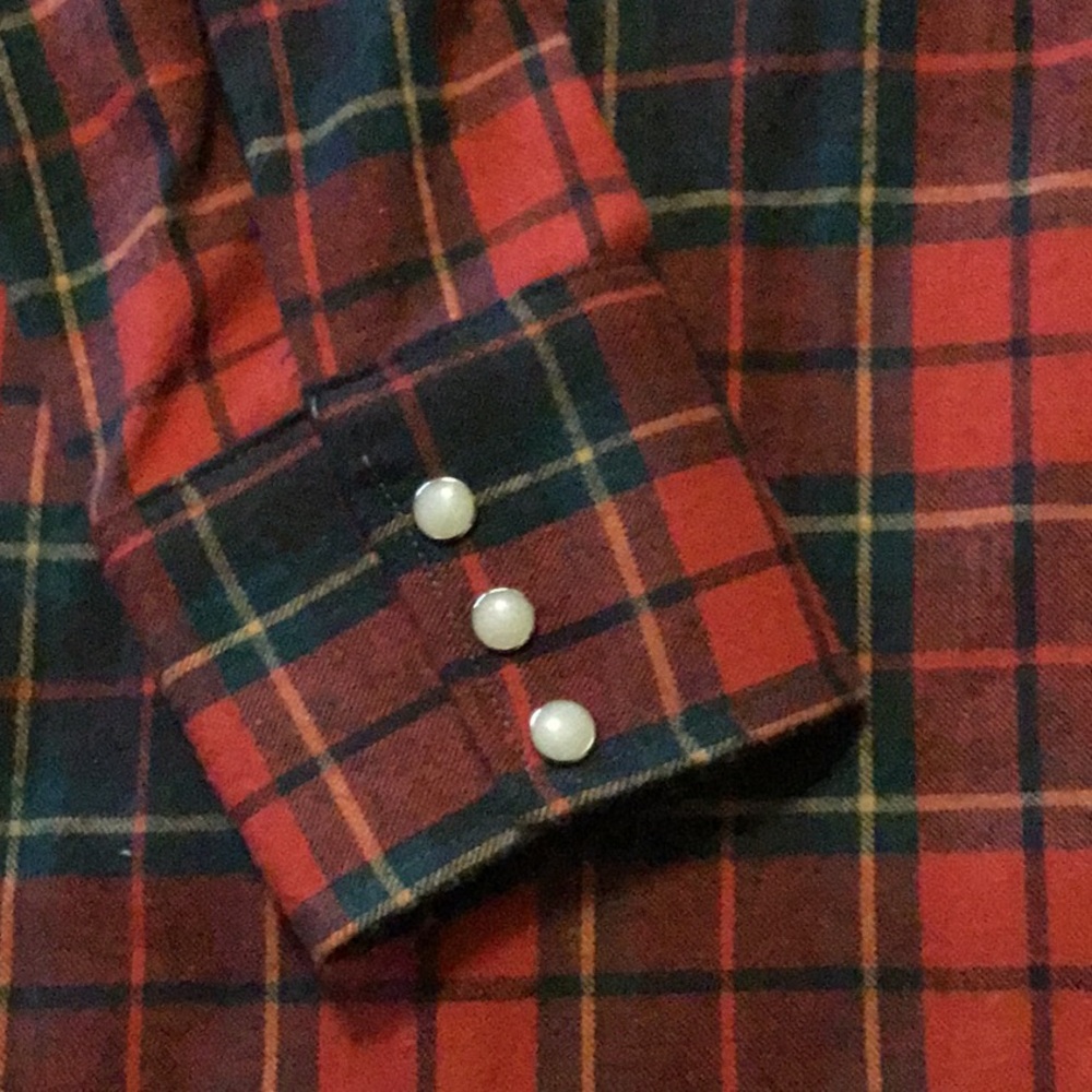 Vintage Amana men’s flannel shirt, new w/o tags, size 16/16 1/2 Tall - Picture 2 of 9